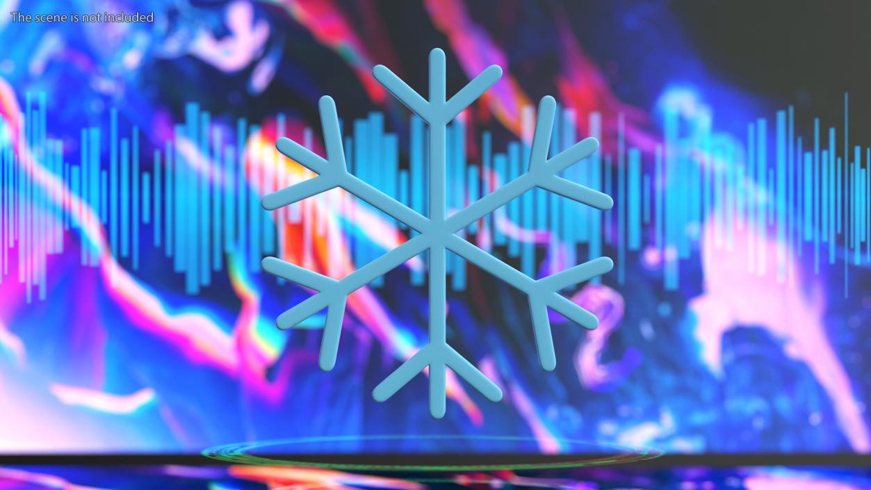 3D model Snowflake Emoji