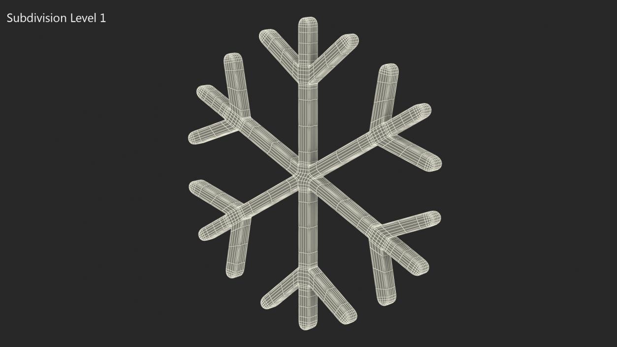 3D model Snowflake Emoji