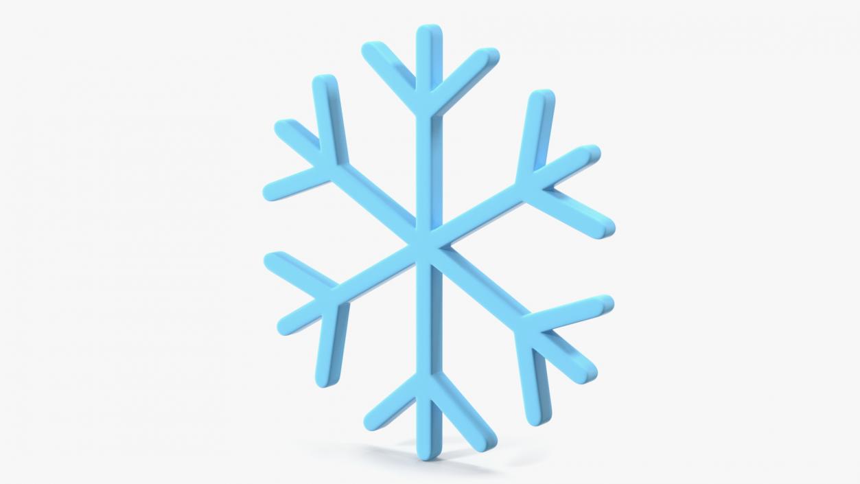 3D model Snowflake Emoji