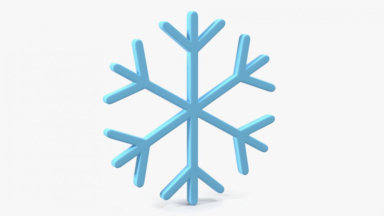 3D model Snowflake Emoji