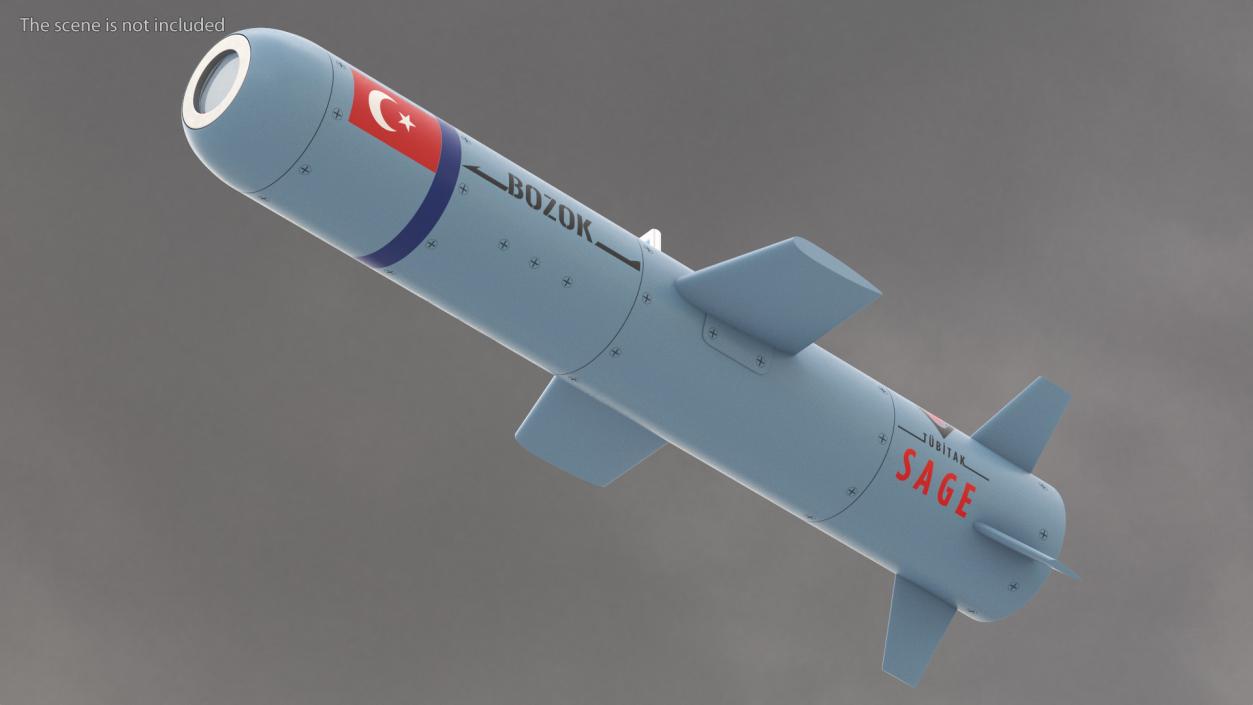 3D Bozok Laser Guided Rocket(1) model