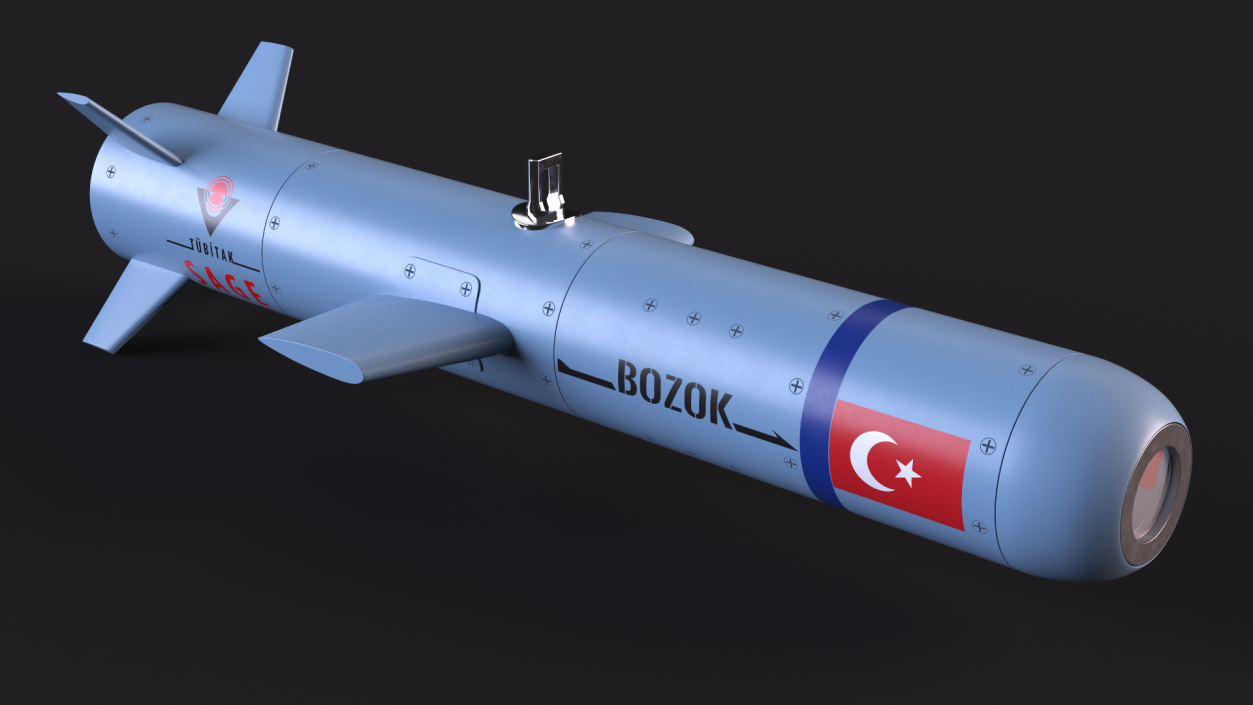 3D Bozok Laser Guided Rocket(1) model