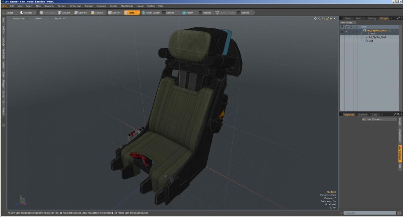 3D Jet Fighter Seat