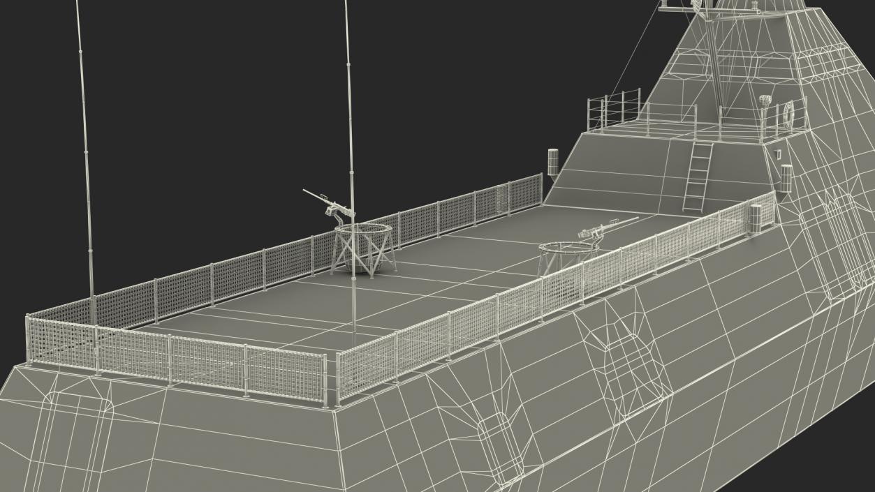 Corvette Visby Class Rigged 3D