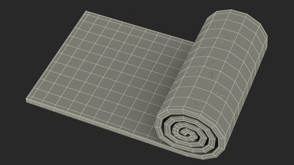 3D Lawn Turf Roll Fur model