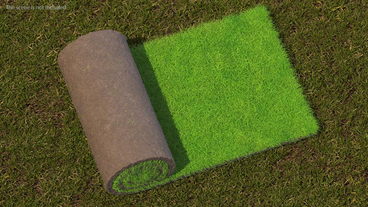 3D Lawn Turf Roll Fur model