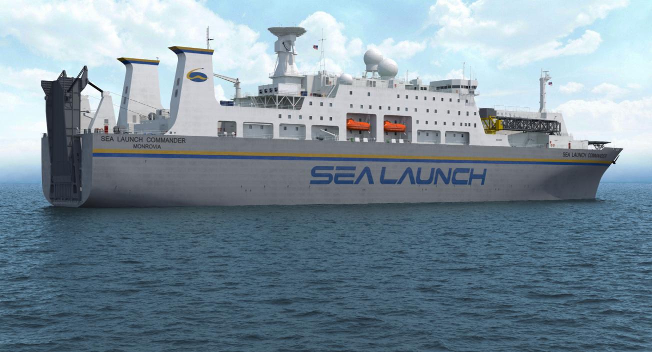 Rocket Launch Command Ship Sea Launch Commander 3D