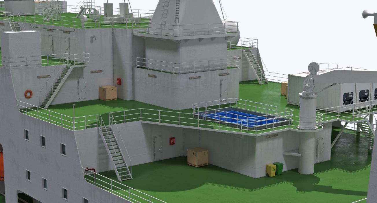 Rocket Launch Command Ship Sea Launch Commander 3D