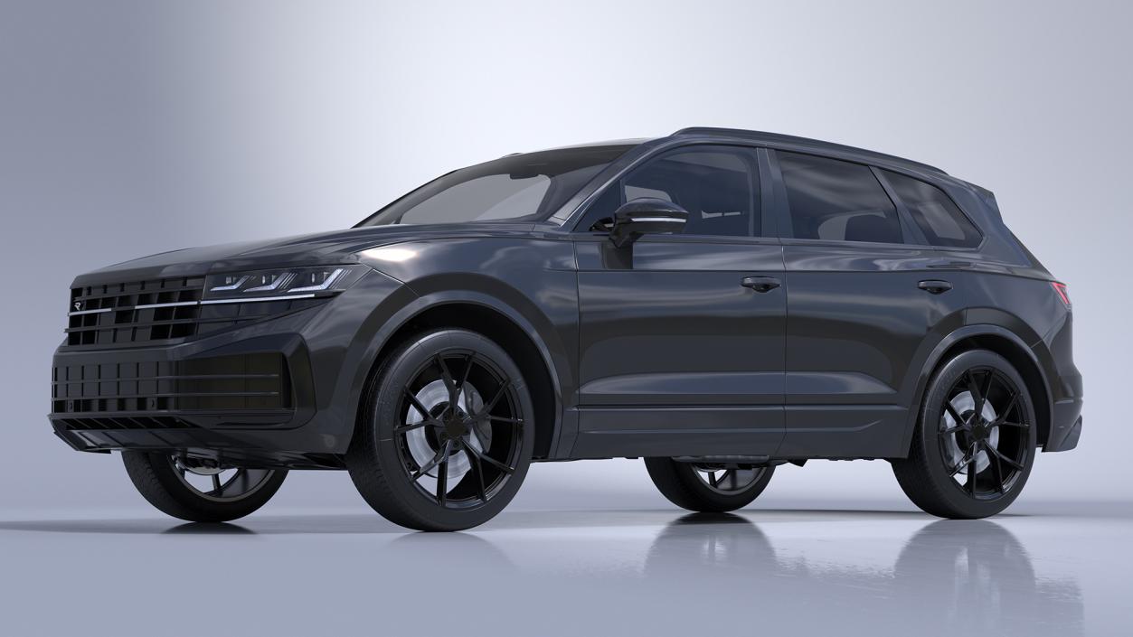 3D model Hybrid Electric SUV Black