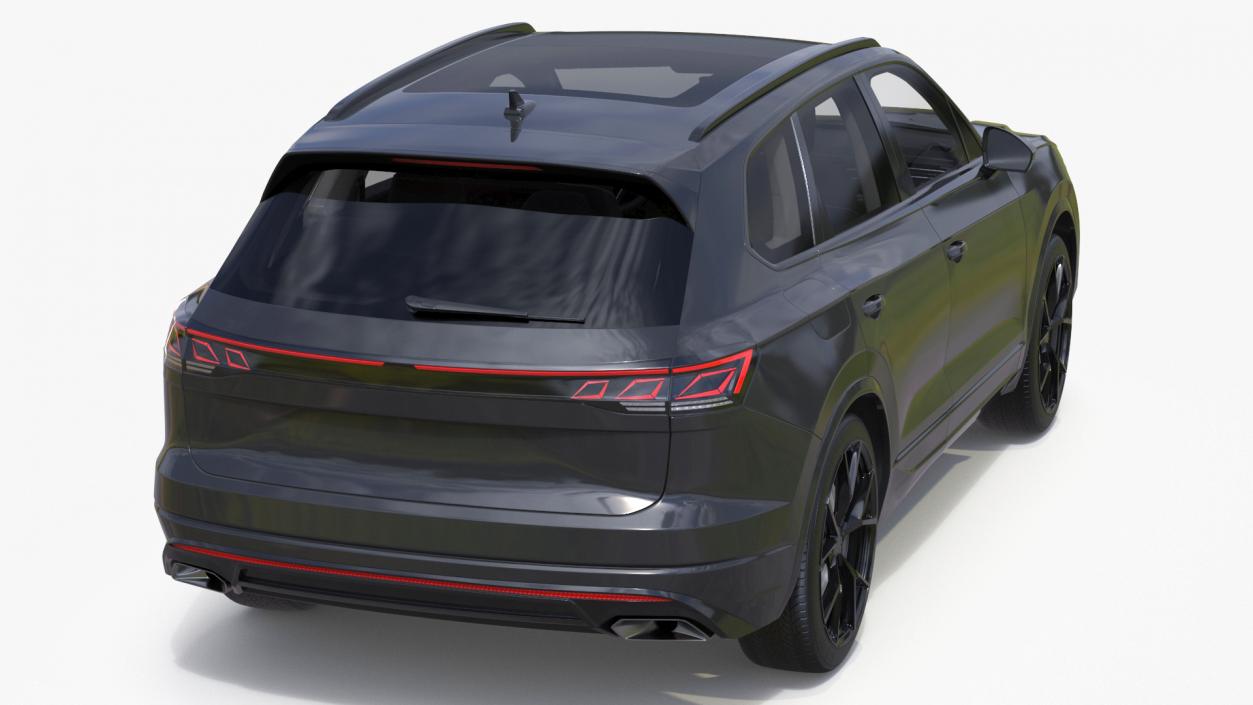 3D model Hybrid Electric SUV Black