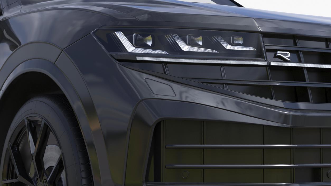 3D model Hybrid Electric SUV Black