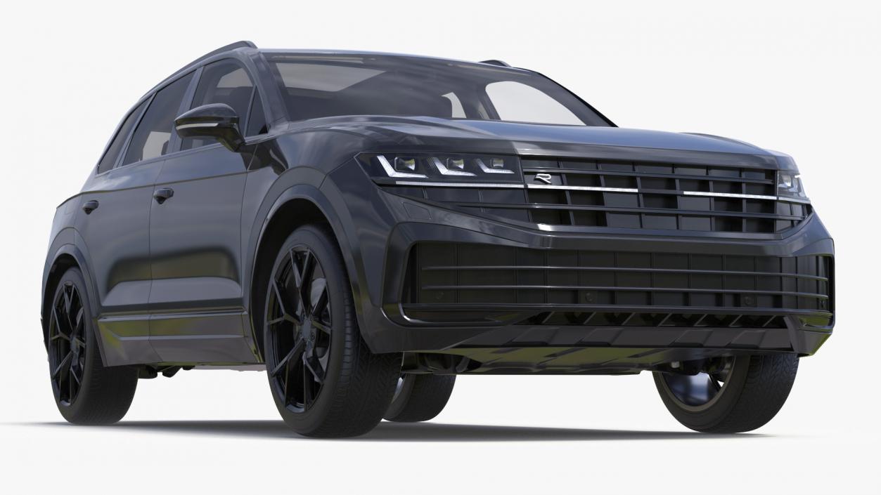 3D model Hybrid Electric SUV Black