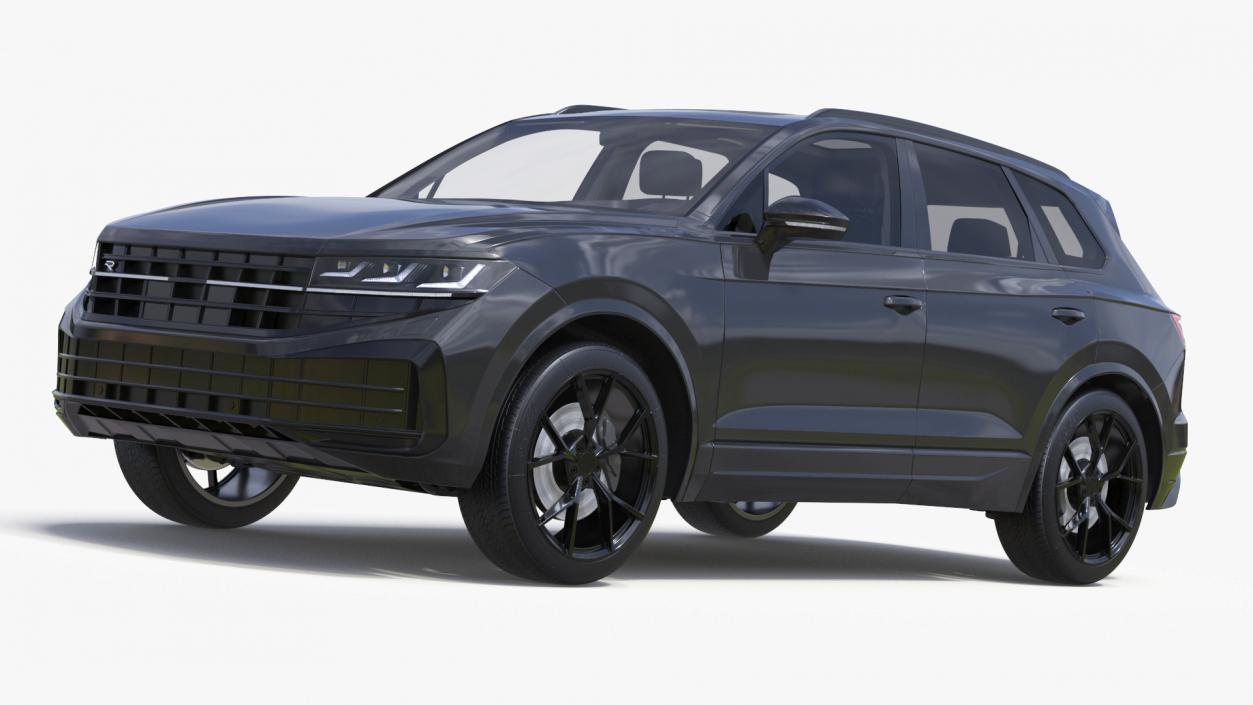 3D model Hybrid Electric SUV Black