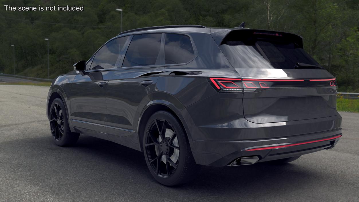 3D model Hybrid Electric SUV Black