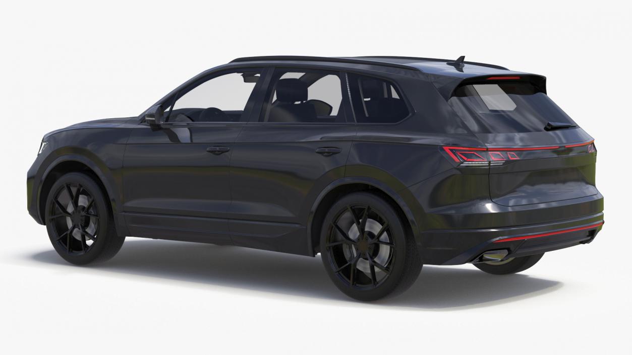 3D model Hybrid Electric SUV Black