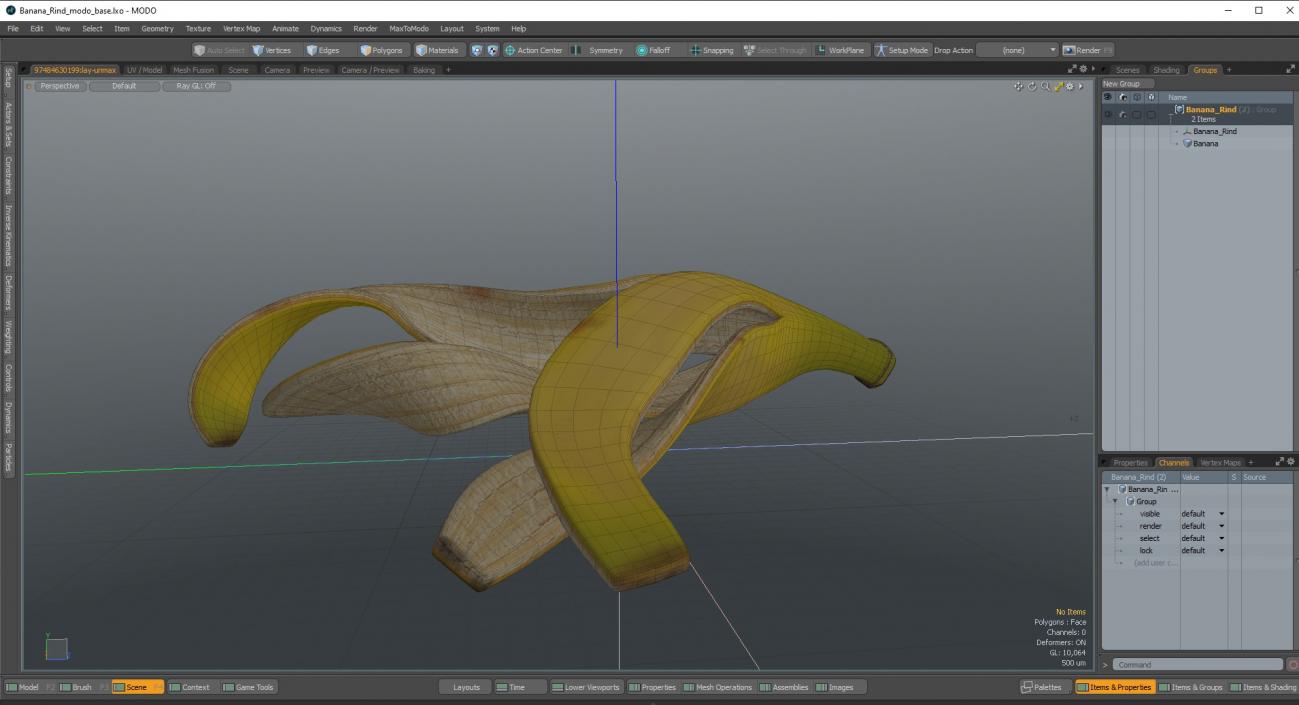 3D Banana Rind