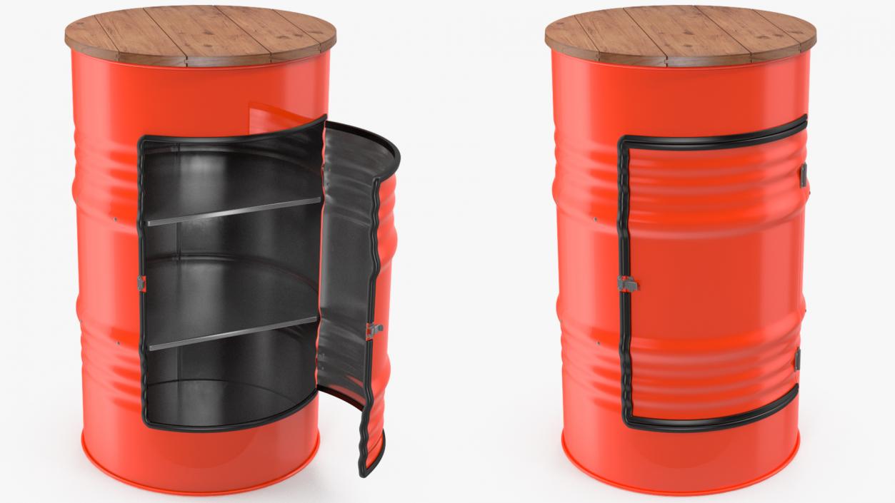 3D model Upcycled Oil Drum Cabinet