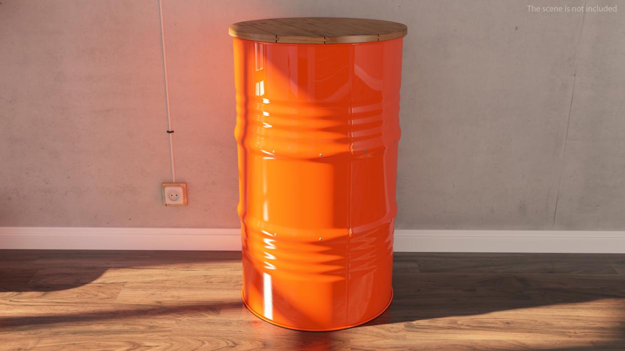 3D model Upcycled Oil Drum Cabinet