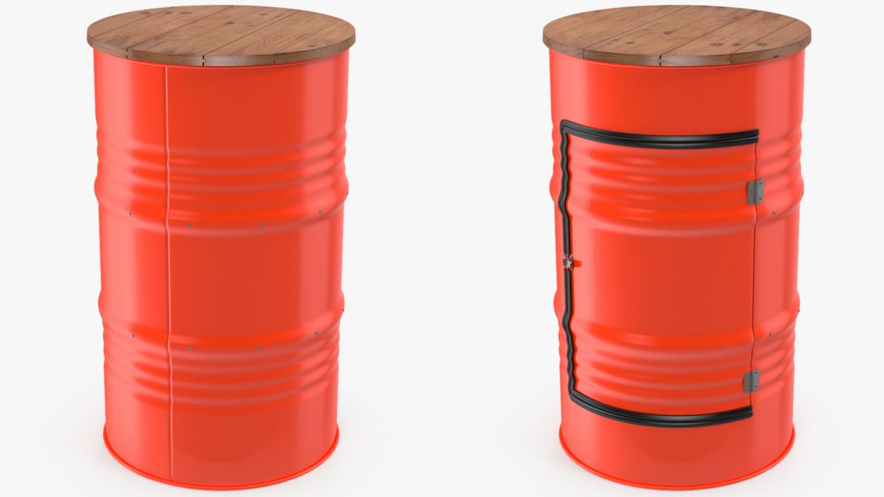 3D model Upcycled Oil Drum Cabinet