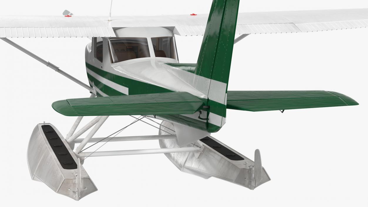 Light Floatplane Aircraft Rigged 3D