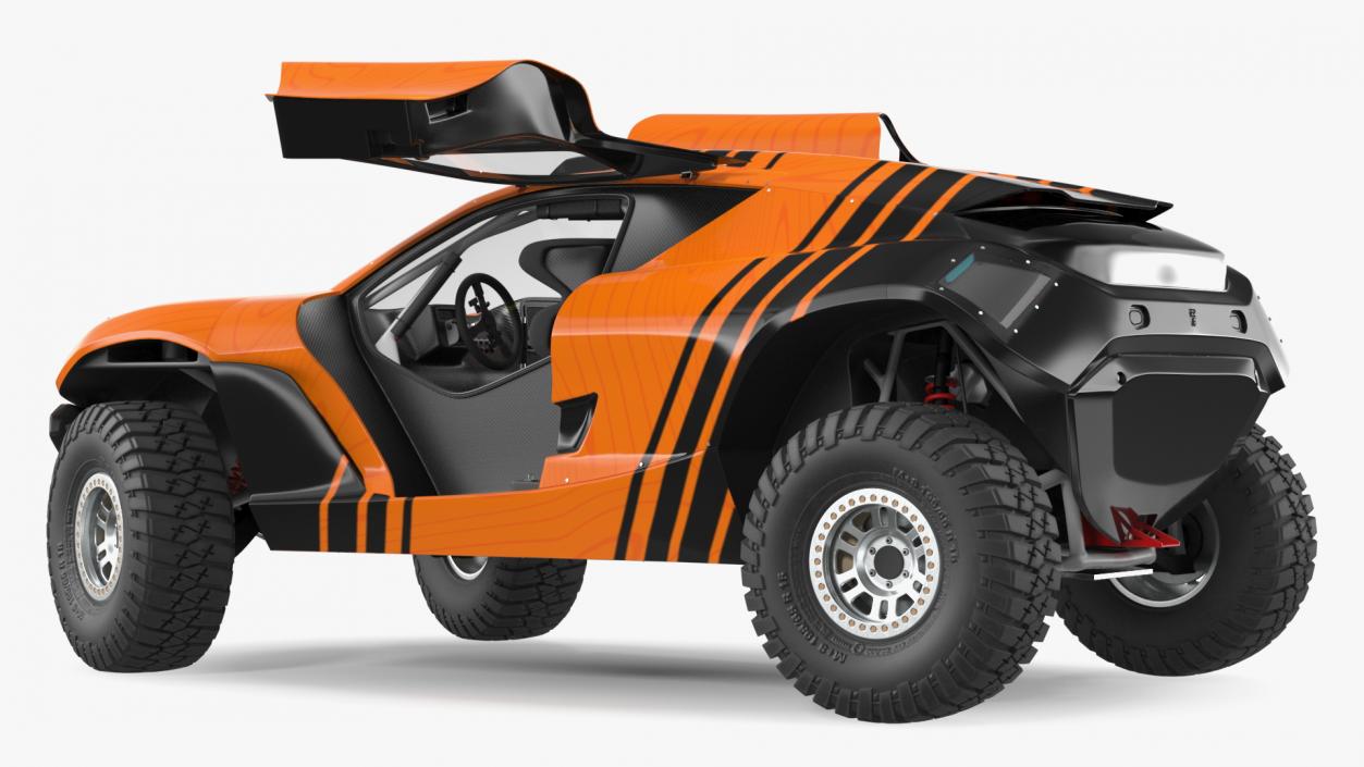 3D Off Road Racing Electric SUV Clean Rigged