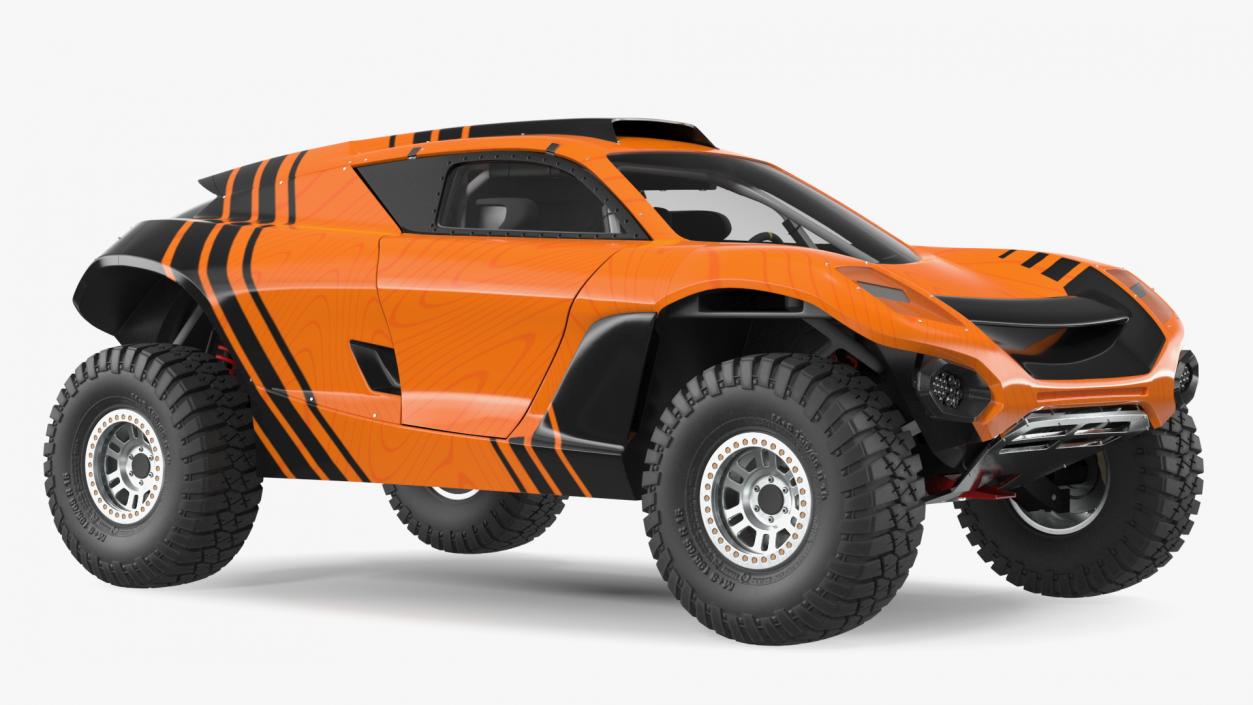 3D Off Road Racing Electric SUV Clean Rigged