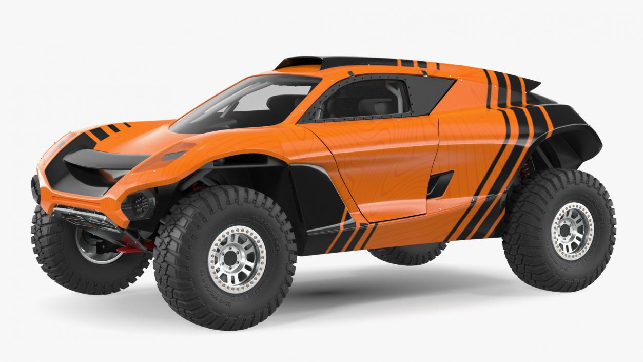 3D Off Road Racing Electric SUV Clean Rigged