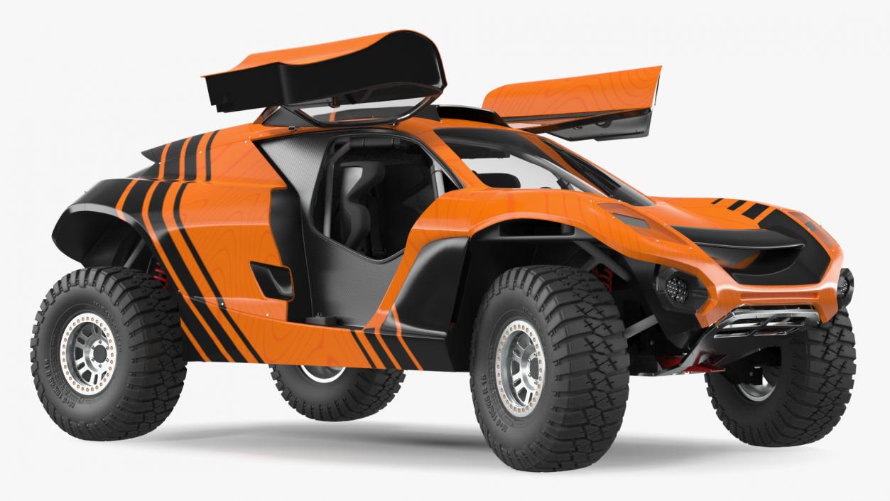 3D Off Road Racing Electric SUV Clean Rigged