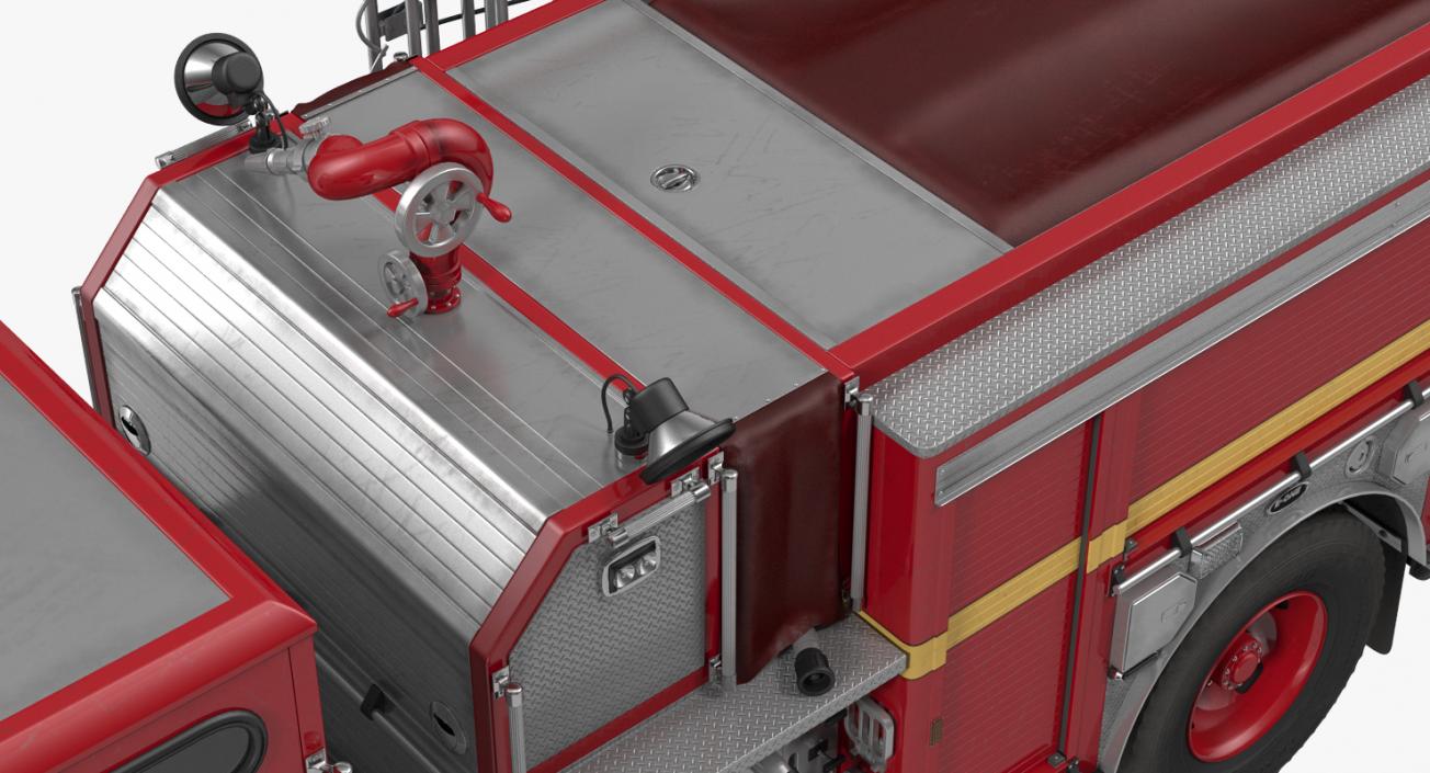 3D Fire Apparatus E-One Quest Seattle Rigged