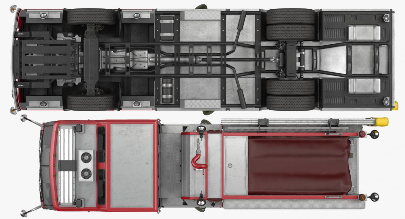 3D Fire Apparatus E-One Quest Seattle Rigged