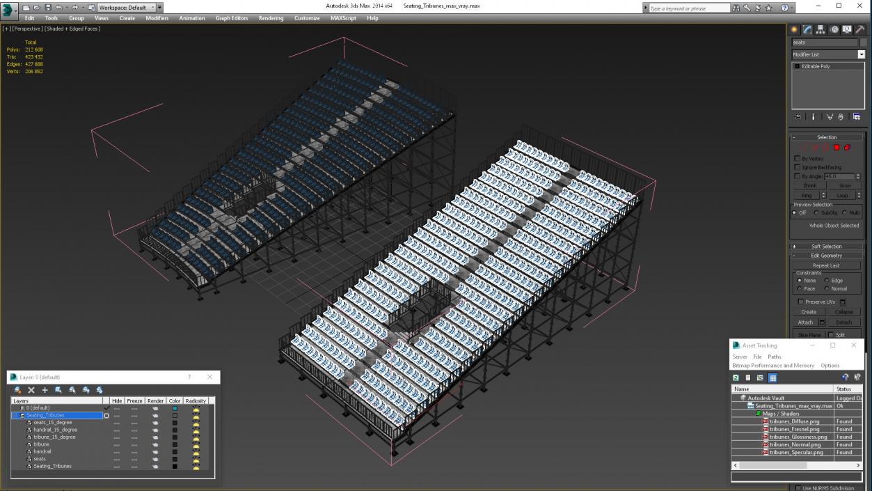 3D Seating Tribunes