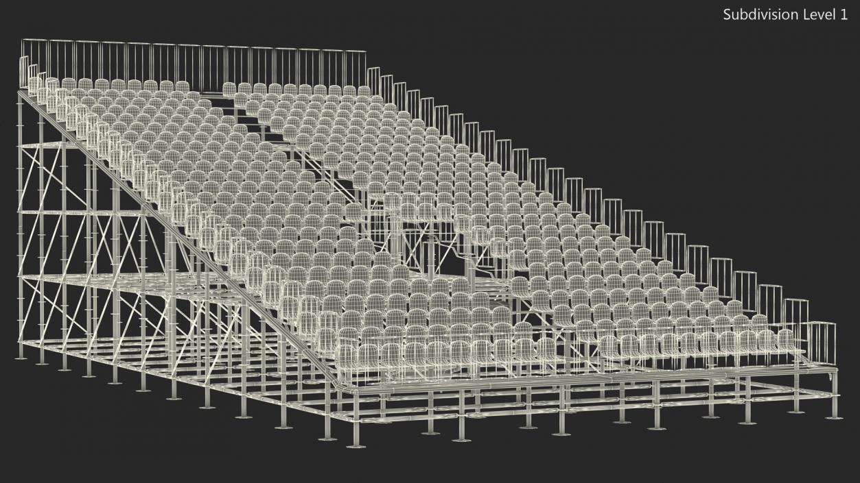 3D Seating Tribunes