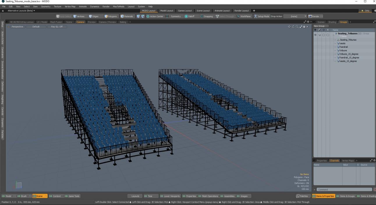 3D Seating Tribunes