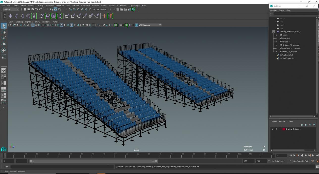 3D Seating Tribunes