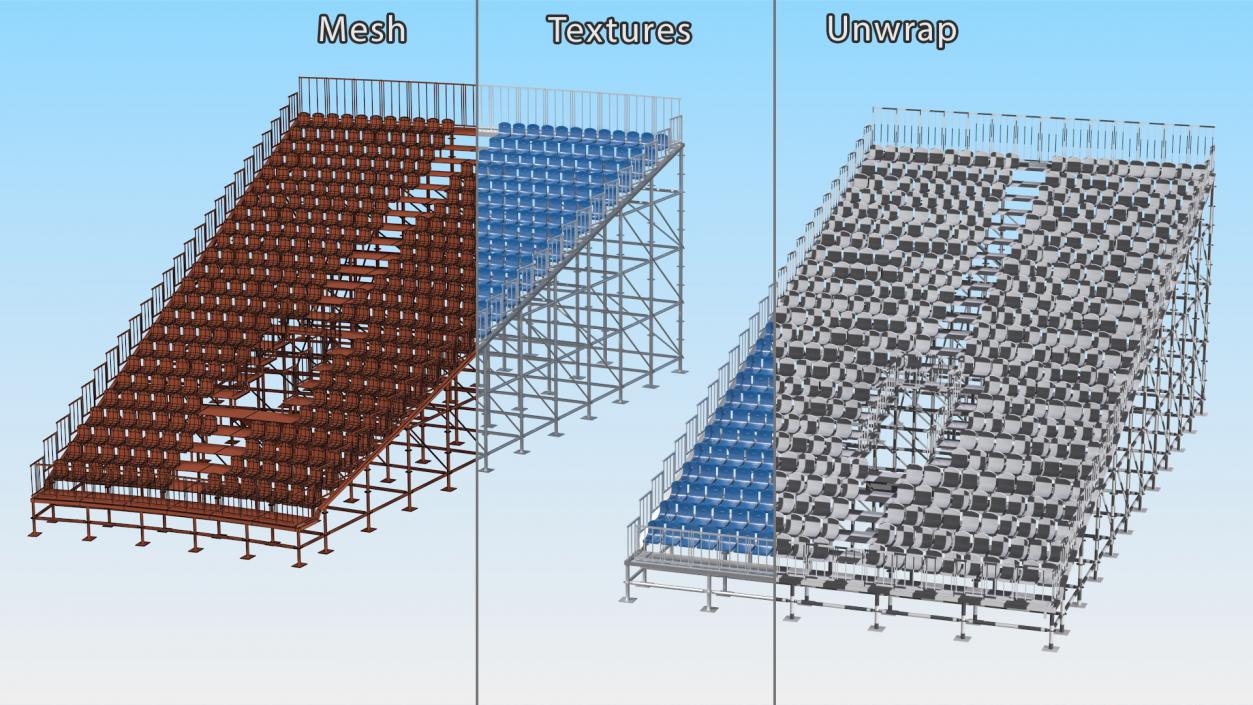 3D Seating Tribunes