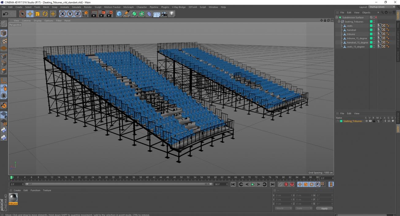 3D Seating Tribunes