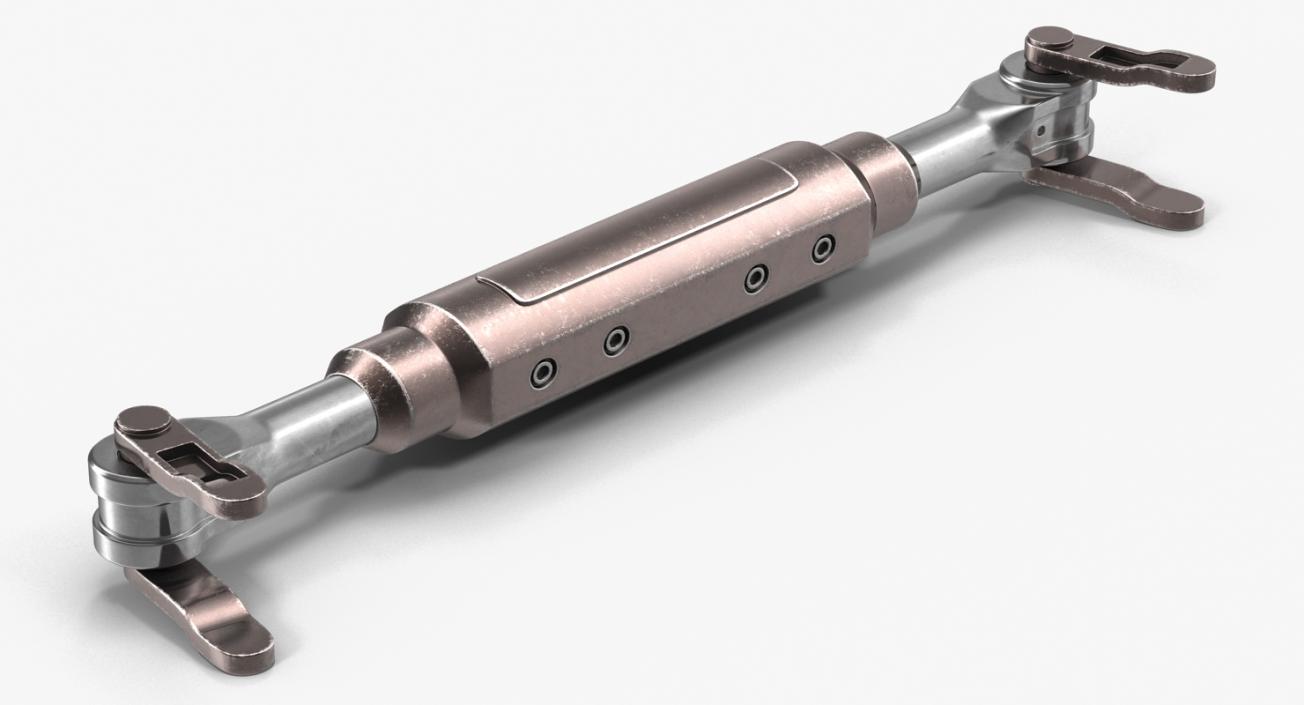 3D model Anodized Ram Hydraulic Cylinder 3 Sci-Fi