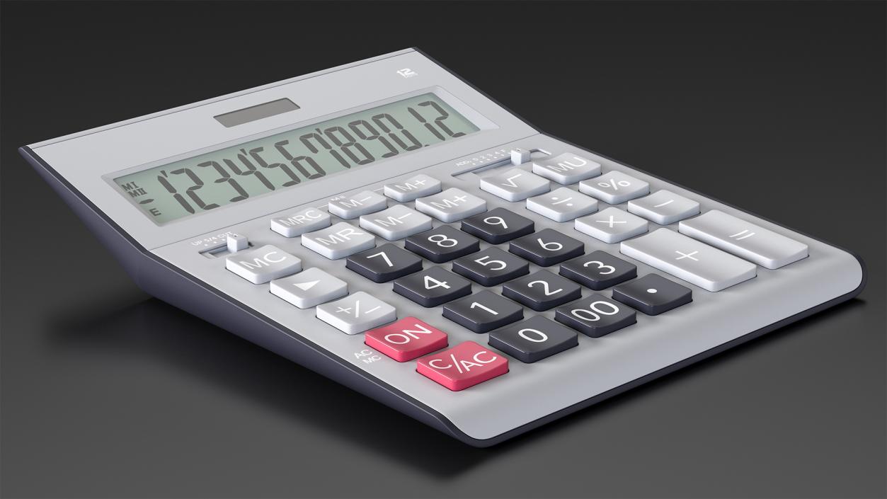 3D Grey Calculator Generic model