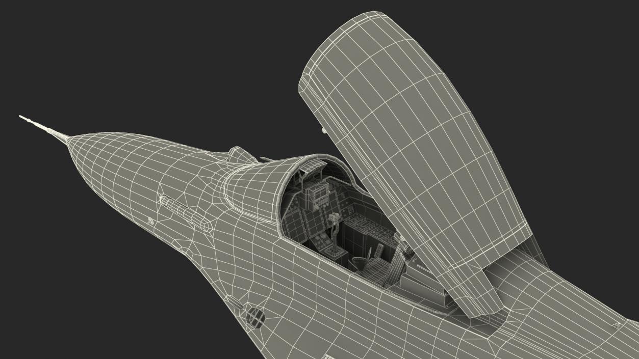 3D model MiG 29K Fulcrum D Indian Navy with Armament Rigged