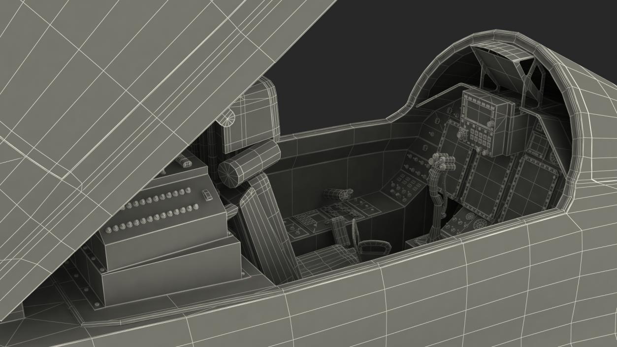 3D model MiG 29K Fulcrum D Indian Navy with Armament Rigged