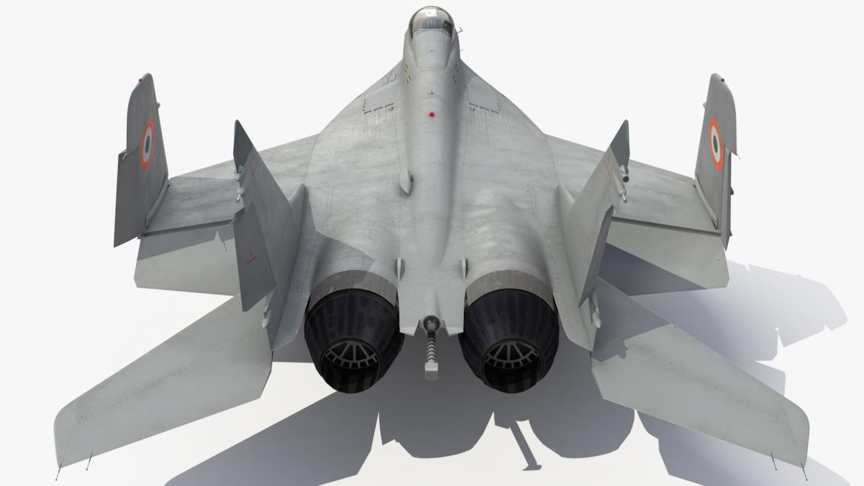 3D model MiG 29K Fulcrum D Indian Navy with Armament Rigged