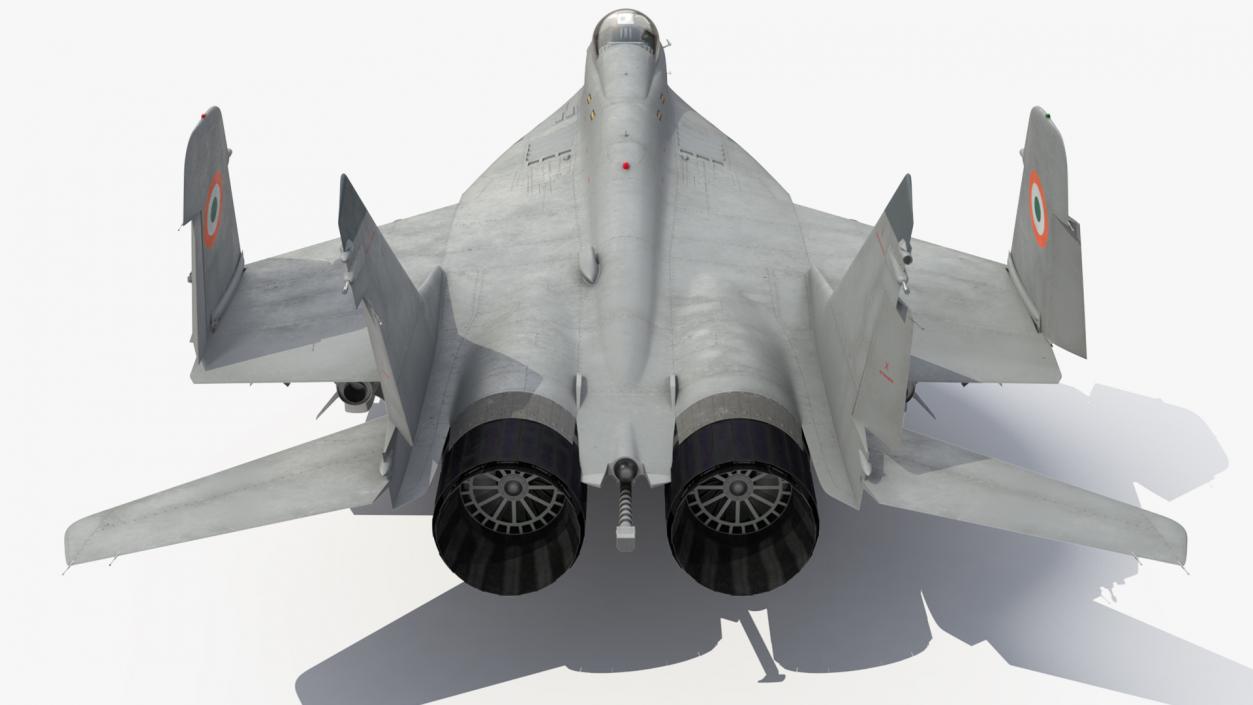 3D model MiG 29K Fulcrum D Indian Navy with Armament Rigged