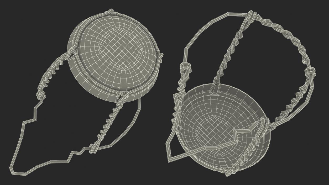 3D Bridle Wire Muzzle Dark model