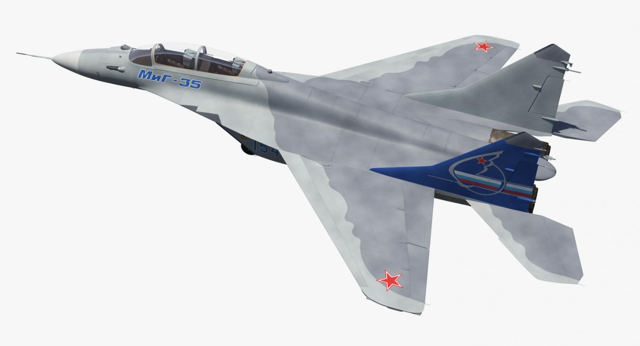 3D model Fighter Mikoyan MiG-35 or Fulcrum F