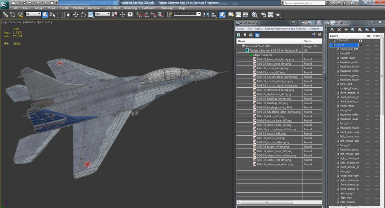 3D model Fighter Mikoyan MiG-35 or Fulcrum F