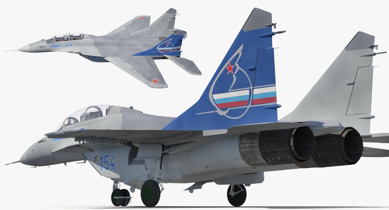 3D model Fighter Mikoyan MiG-35 or Fulcrum F