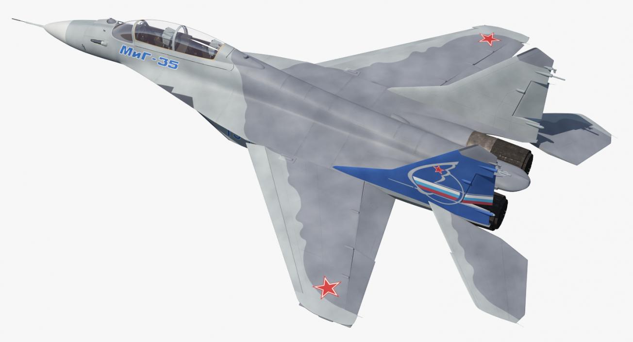 3D model Fighter Mikoyan MiG-35 or Fulcrum F