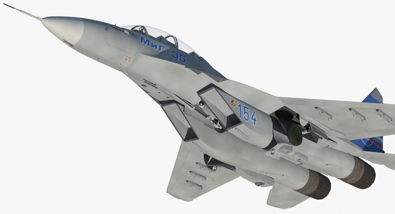 3D model Fighter Mikoyan MiG-35 or Fulcrum F