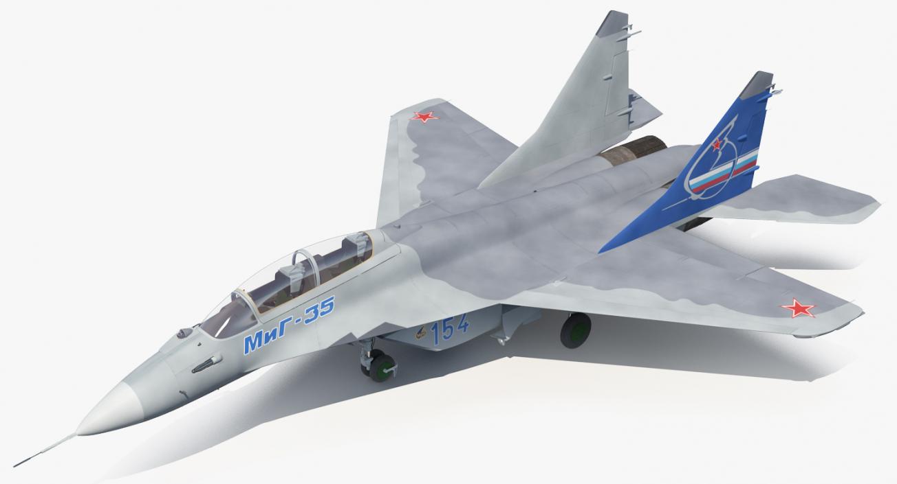 3D model Fighter Mikoyan MiG-35 or Fulcrum F