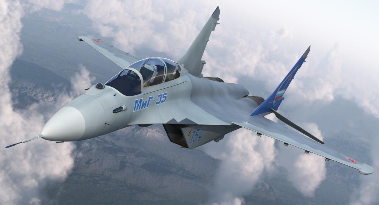 3D model Fighter Mikoyan MiG-35 or Fulcrum F